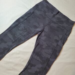 Lululemon 14 Align High Rise Pant with Pockets 25" Heritage 365 Camo Deep Coal
